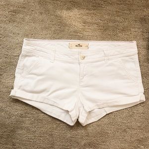 Hollister White Shorties, Used but Good Cond. Sz 7